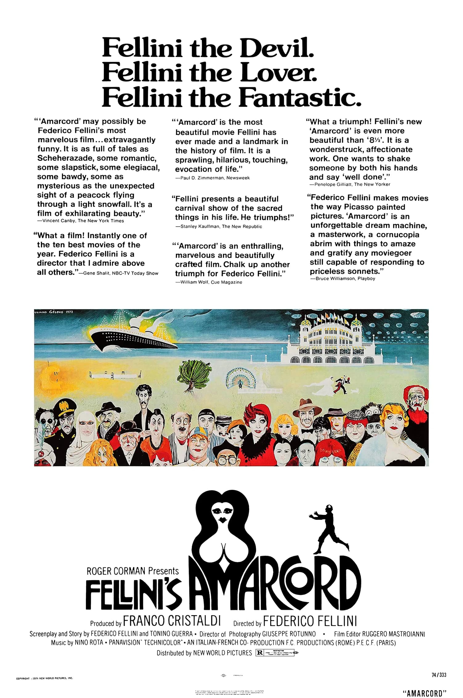 フェリーニのアマルコルド 映画ポスター